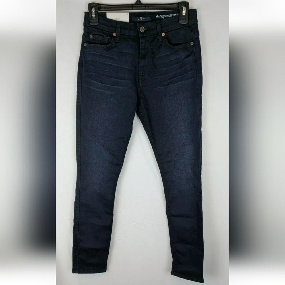 7 For All Mankind Skinny Jeans, Dark Wash, Women's 27